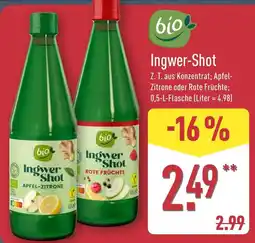 Aldi Nord bio Ingwer-Shot Angebot