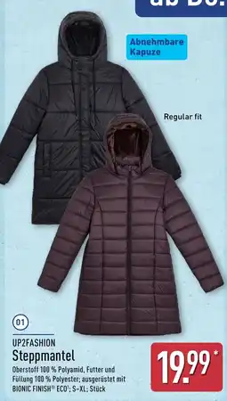 Aldi Nord UP2FASHION Steppmantel Angebot