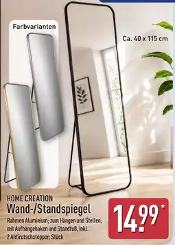 Aldi Nord HOME CREATION Wand-/Standspiegel Angebot