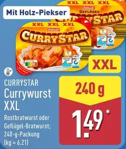 Aldi Nord CURRYSTAR Currywurst XXL Angebot