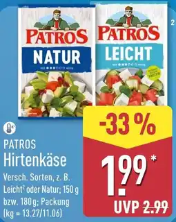 Aldi Nord PATROS Hirtenkäse Angebot
