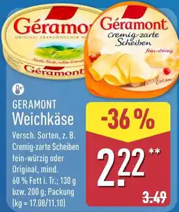 Aldi Nord GERAMONT Weichkäse Angebot