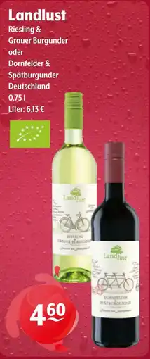 Getränke Hoffmann Landlust Riesling & Grauer Burgunder oder Dornfelder & Spätburgunder Angebot