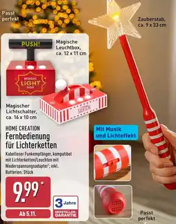 Aldi Nord HOME CREATION Fernbedienung für Lichterketten Angebot