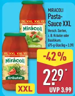 Aldi Nord Mirácoli Pasta-Sauce XXL Angebot