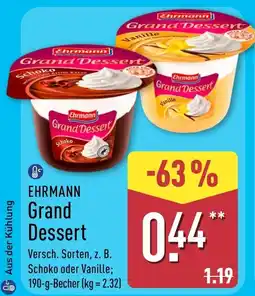 Aldi Nord Ehrmann Grand Dessert Angebot
