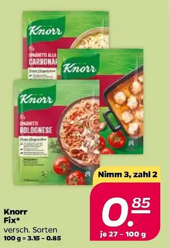 NETTO Knorr Fix 27-100g Angebot