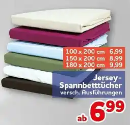 CENTERSHOP Jersey-Spannbetttücher Angebot
