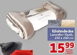 CENTERSHOP Wohndecke Angebot