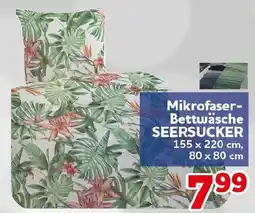 CENTERSHOP Mikrofaser-Bettwäsche SEERSUCKER Angebot