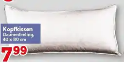CENTERSHOP Kopfkissen Daunenfeeling Angebot