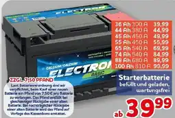 CENTERSHOP Starterbatterie ELECTRON BASIC Angebot