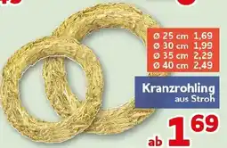 CENTERSHOP Kranzrohling aus Stroh Angebot