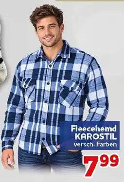 CENTERSHOP Fleecehemd KAROSTIL Angebot