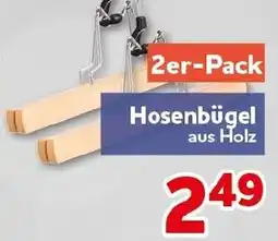 CENTERSHOP Hosenbügel aus Holz Angebot