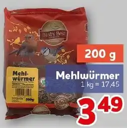 CENTERSHOP Bird's Best Mehlwürmer Angebot