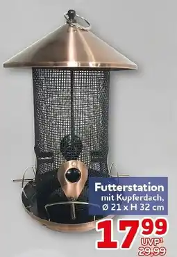 CENTERSHOP Futterstation mit Kupferdach Angebot