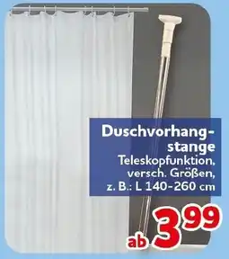 CENTERSHOP Duschvorhang-stange Angebot
