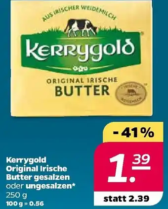 NETTO Kerrygold Original Irische Butter gesalzen oder ungesalzen 250g Angebot