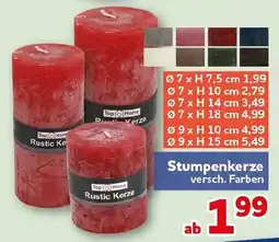 CENTERSHOP Top Home Rustic Kerze Angebot