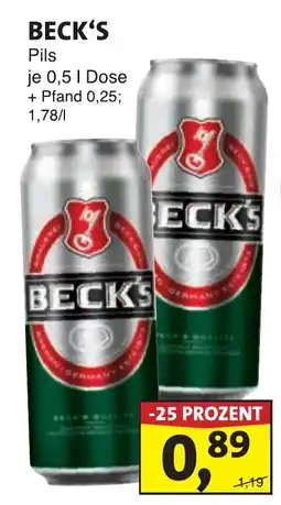 Lösch Depot BECK'S Pils Angebot