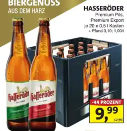 Lösch Depot Hasseröder Premium Pils, Premium Export Angebot