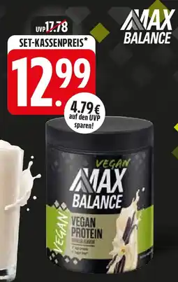 Edeka Max balance vegan protein Angebot
