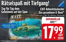 Edeka EXIT-Adventskalender Das gesunkene U-Boot Angebot
