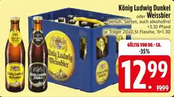 Edeka König Ludwig Dunkel oder Weissbier Angebot