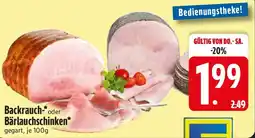 Edeka Backrauch- oder Bärlauchschinken Angebot