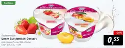 KONSUM Sachsenmilch Unser Buttermilch-Dessert Angebot