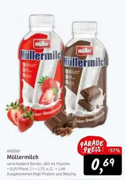 KONSUM müller Müllermilch Angebot