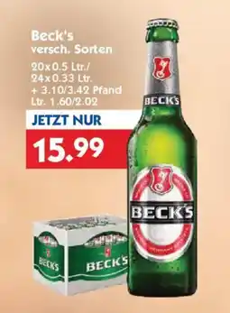 Hol'ab Getränkemarkt Beck's Angebot