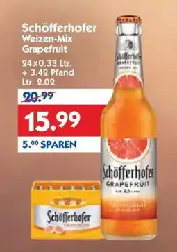Hol'ab Getränkemarkt Schöfferhofer Weizen-Mix Grapefruit Angebot
