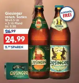 Hol'ab Getränkemarkt Giesinger versch. Sorten Angebot