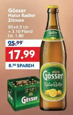 Hol'ab Getränkemarkt Gösser Natur Radler Zitrone Angebot