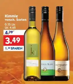 Hol'ab Getränkemarkt Kimmle versch. Sorten Angebot