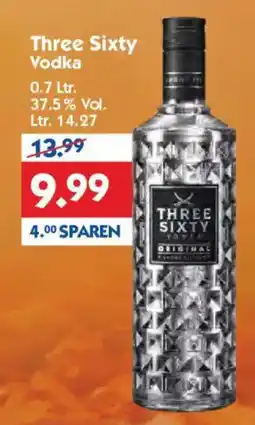 Hol'ab Getränkemarkt Three Sixty Vodka Angebot