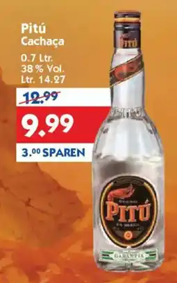 Hol'ab Getränkemarkt Pitú Cachaça Angebot
