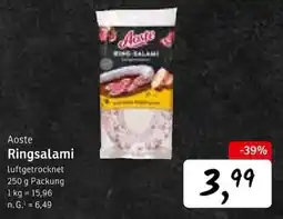 KONSUM Aoste Ringsalami Angebot