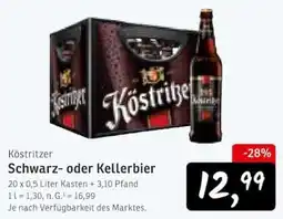 KONSUM Köstritzer Schwarz- oder Kellerbier Angebot