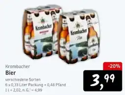 KONSUM Krombacher Bier Angebot
