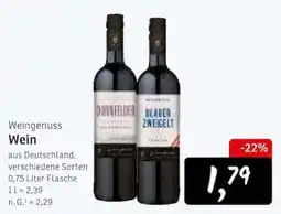 KONSUM Weingenuss Wein Angebot