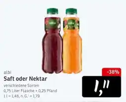 KONSUM albi Saft oder Nektar Angebot