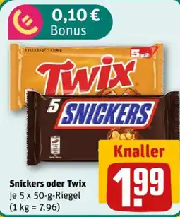 nahkauf Snickers oder Twix Angebot