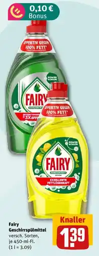 nahkauf Fairy Geschirrspülmittel Angebot