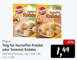 KONSUM Pfanni Teig für Kartoffel-Knödel oder Semmel Knödel Angebot