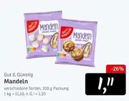 KONSUM Gut & Günstig Mandeln Angebot