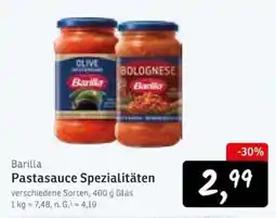KONSUM Barilla Pastasauce Spezialitäten Angebot