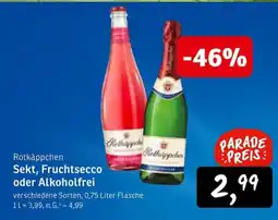 KONSUM Rotkäppchen Sekt, Fruchtsecco oder Alkoholfrei Angebot